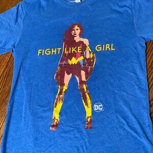 Wonder Woman Fight Like A Girl Tee - Size Extra Small